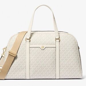 MICHAEL KORS Jet Set Travel Extra-Large Signature Logo Weekender Bag